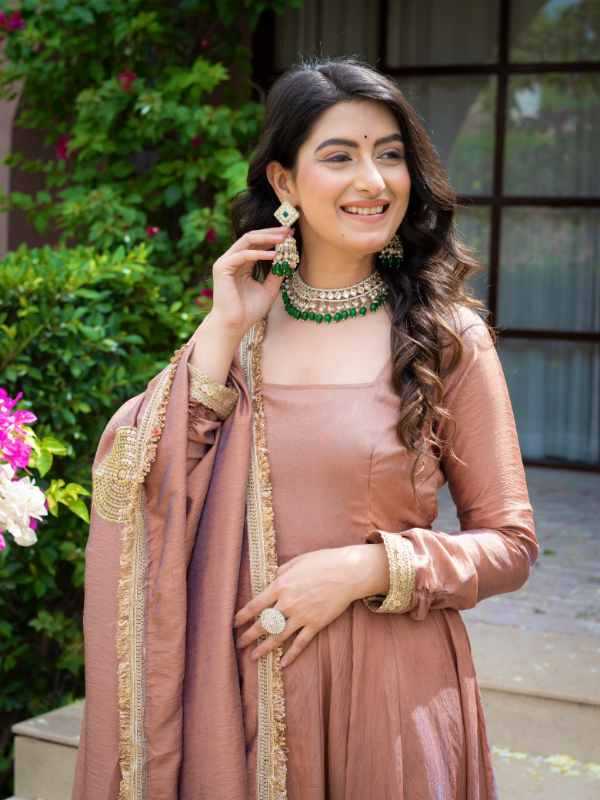 Vichitra Silk Cotton Suit