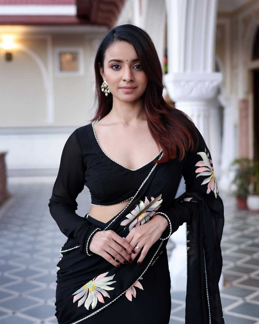Faux Georgette Ready To Wear Saree 9145