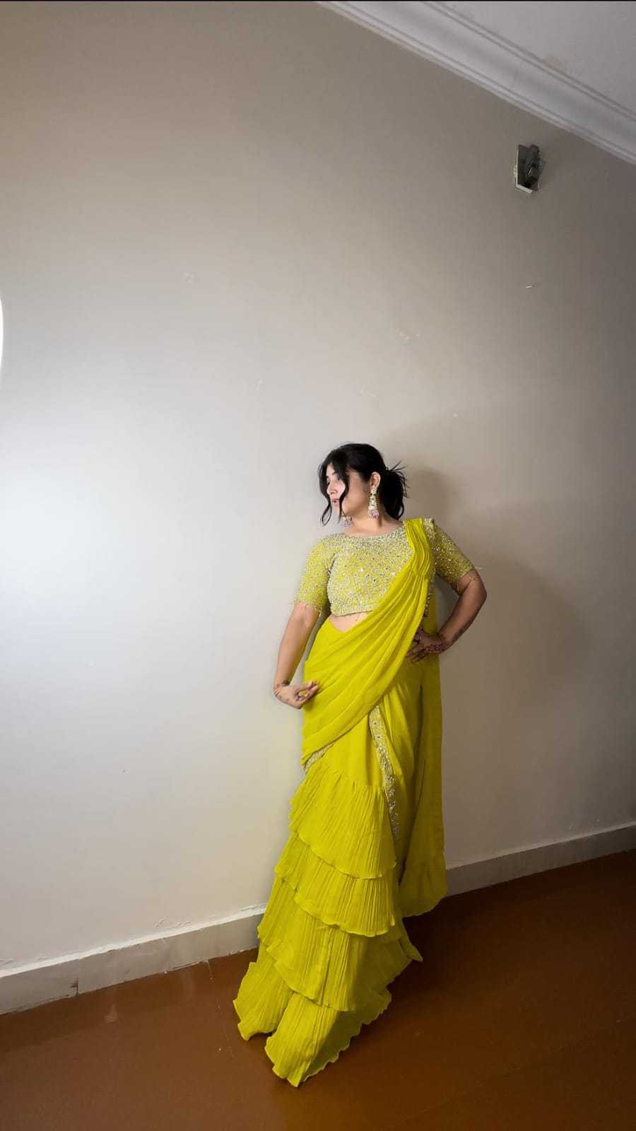 Faux Georgette Ready To Wear Saree
