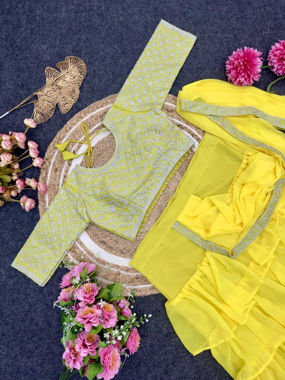 Faux Georgette Ready To Wear Saree