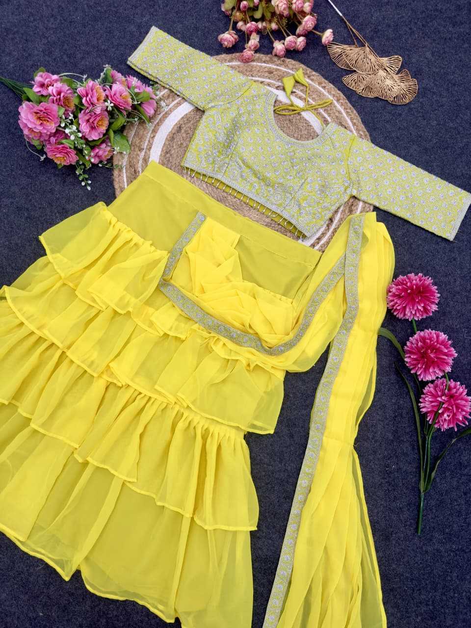Faux Georgette Ready To Wear Saree
