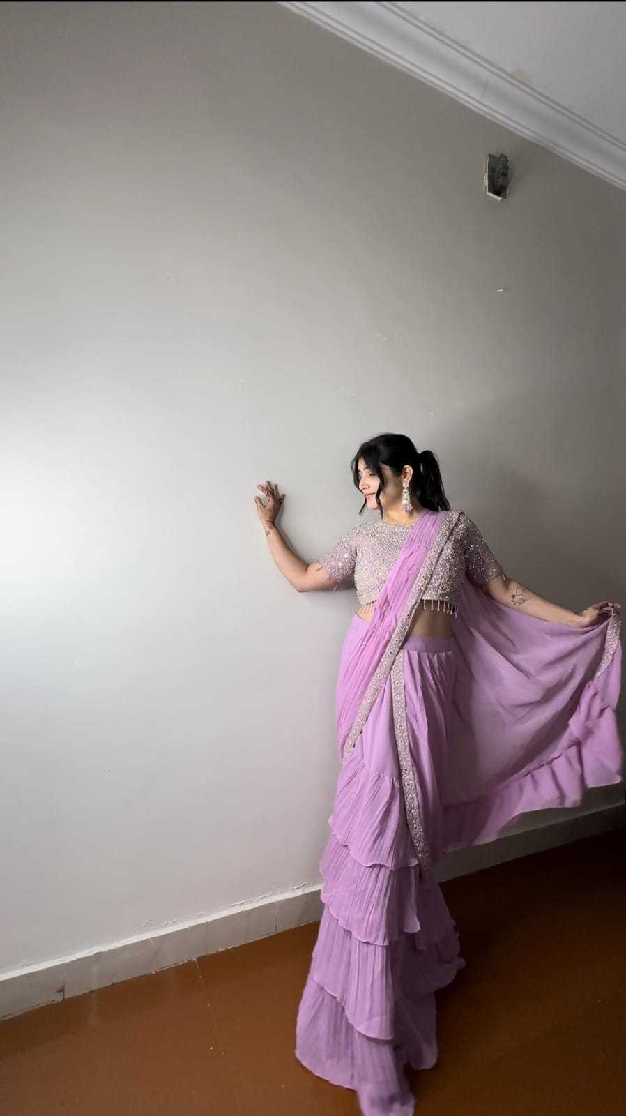 Faux Georgette Ready To Wear Saree