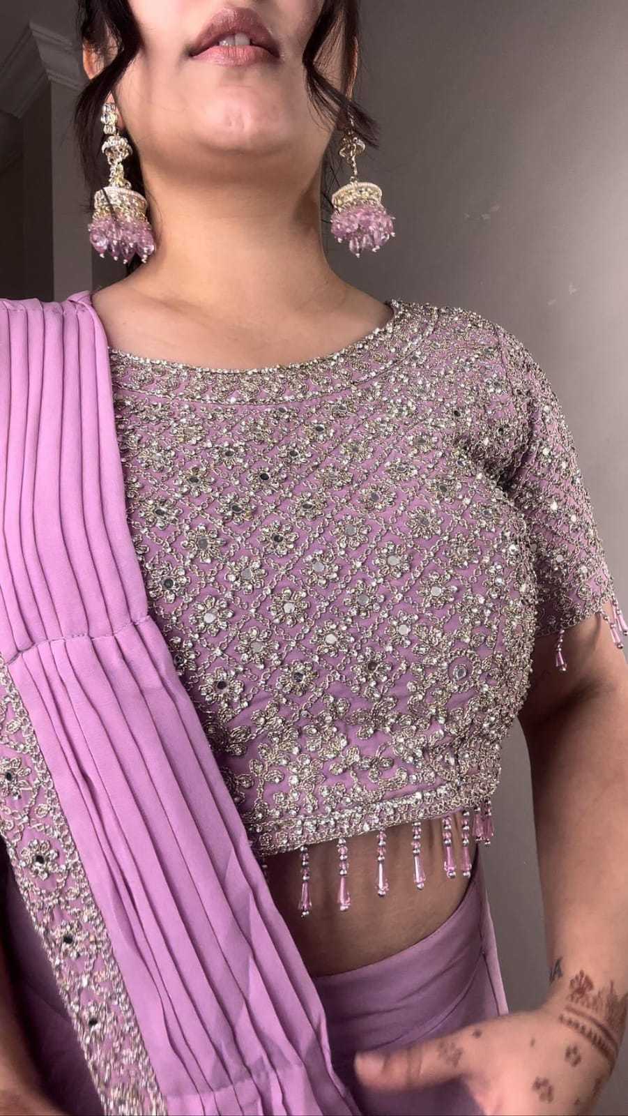 Faux Georgette Ready To Wear Saree