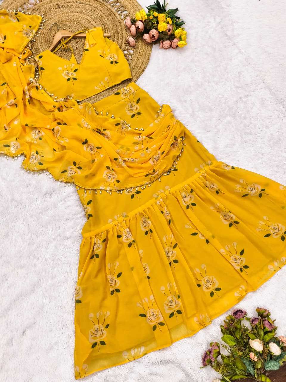 Georgette Printed Saree 9305
