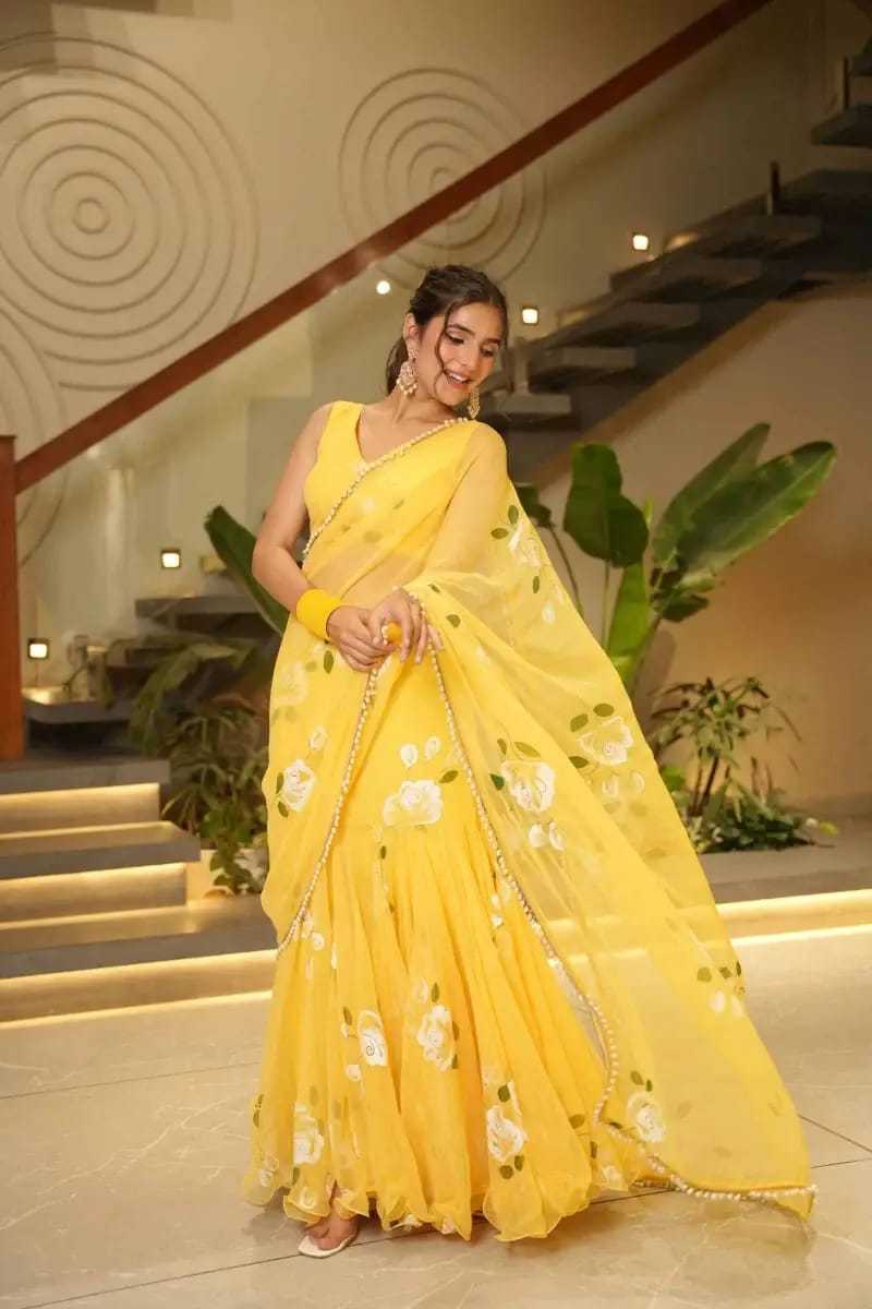 Georgette Printed Saree 9305