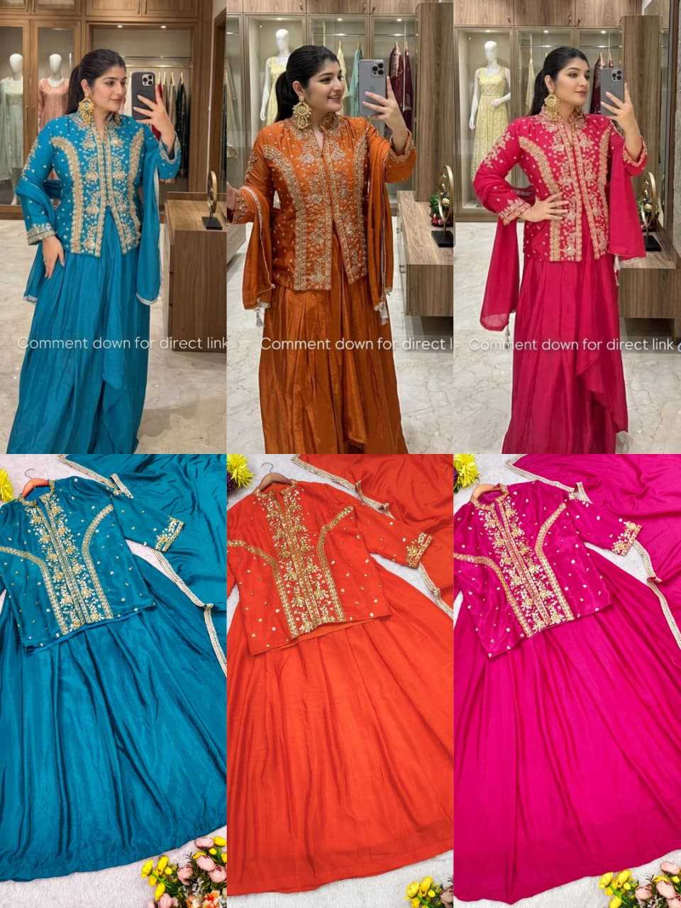 Chinon Silk Designer Lehenga