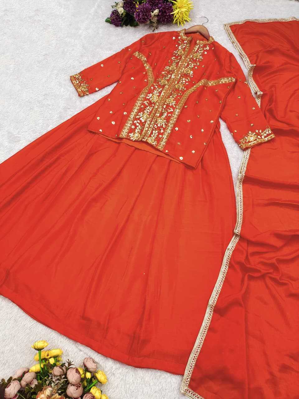Chinon Silk Designer Lehenga