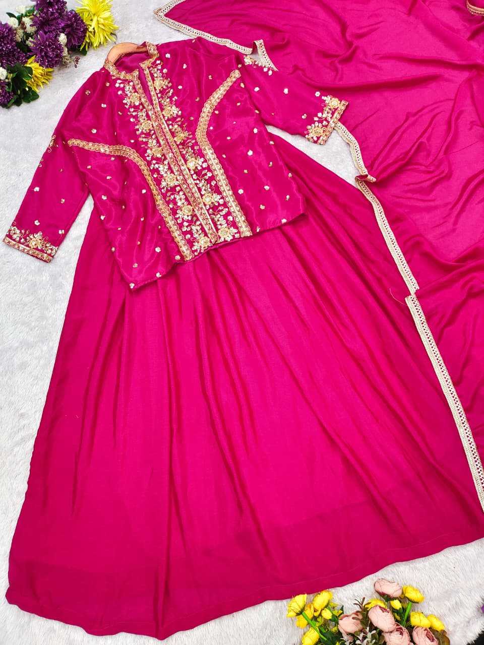 Chinon Silk Designer Lehenga
