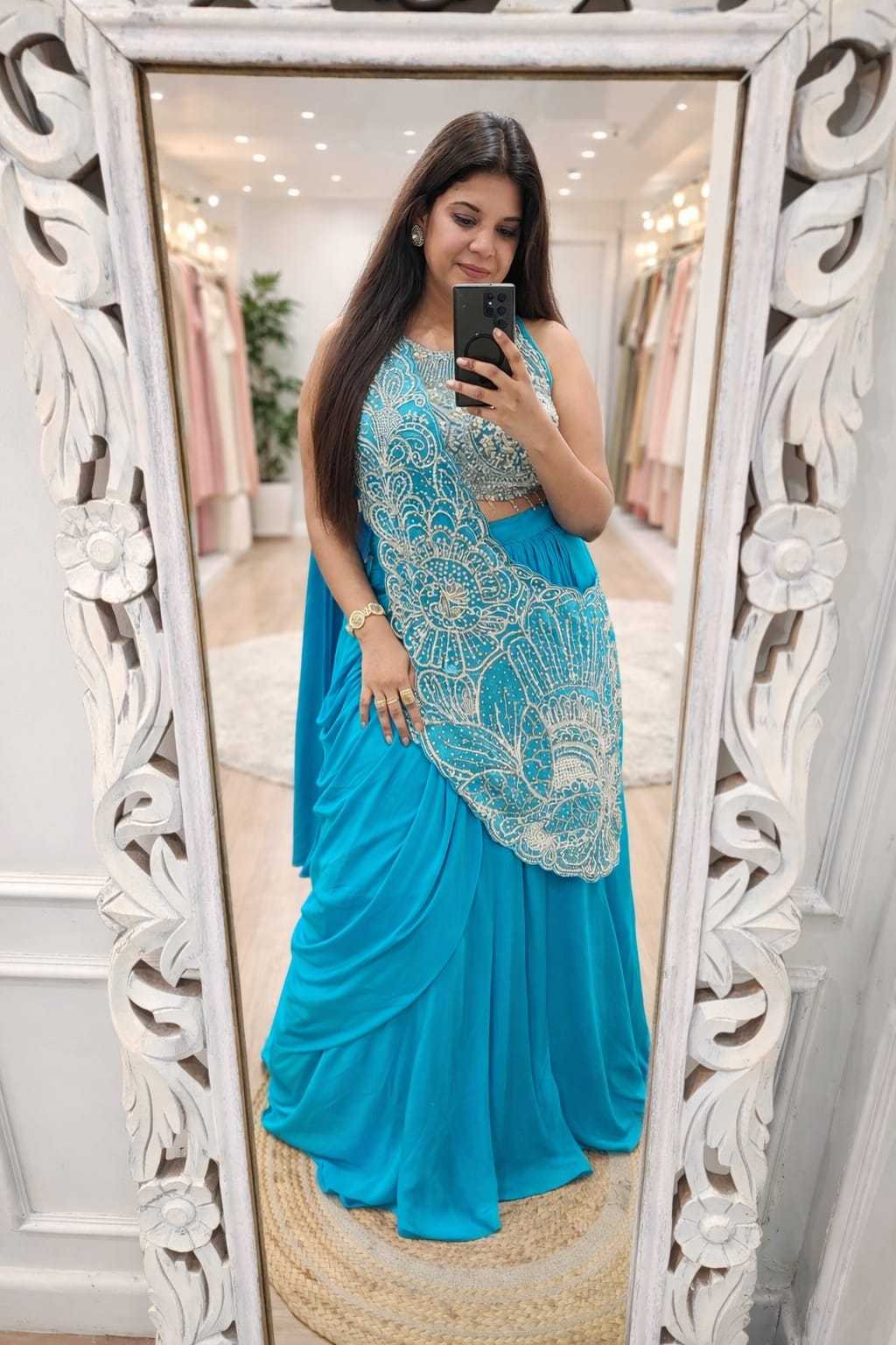 Rangoli Silk Lehenga Saree