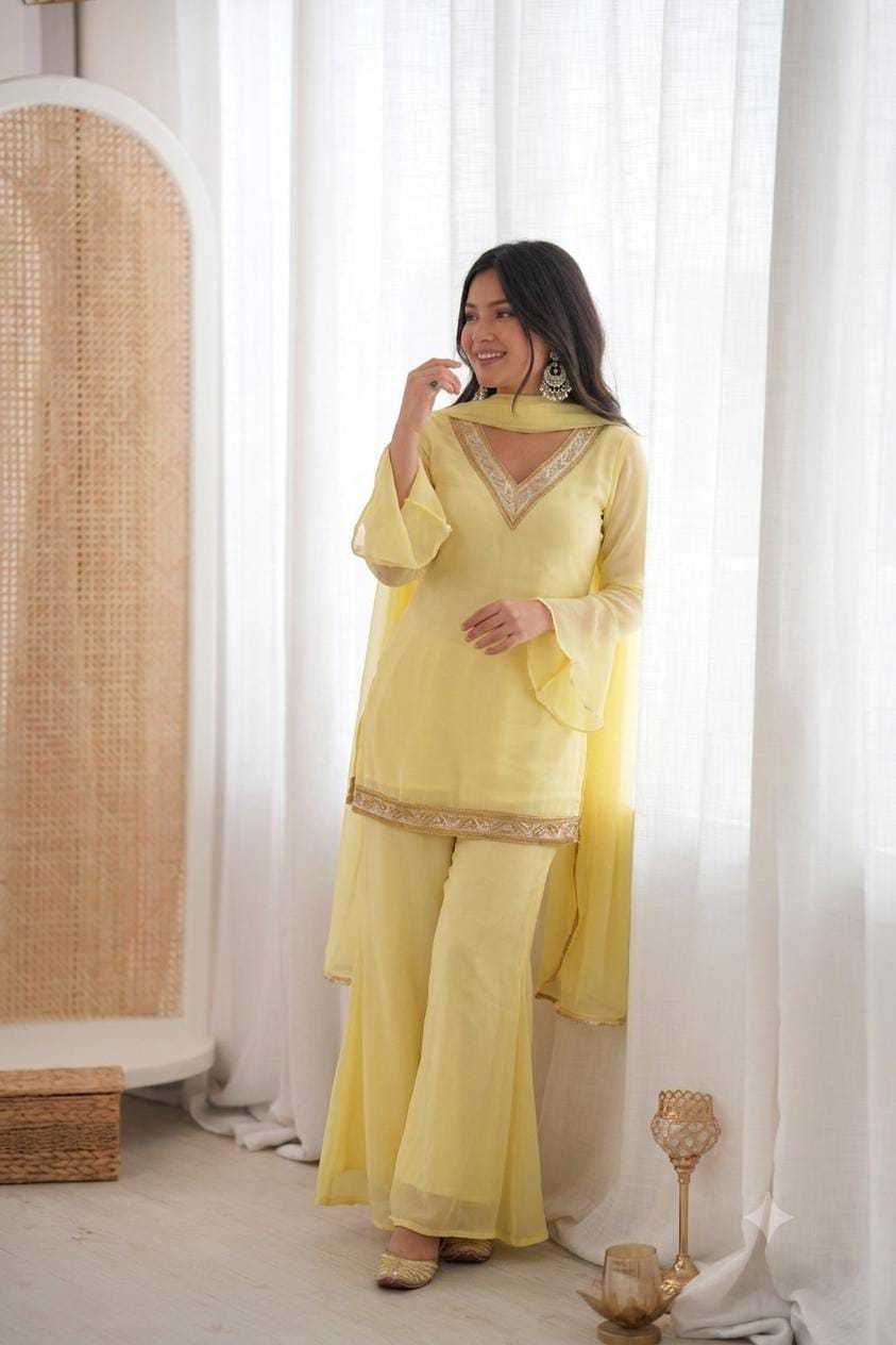 Faux Georgette Ladies Suit 9346