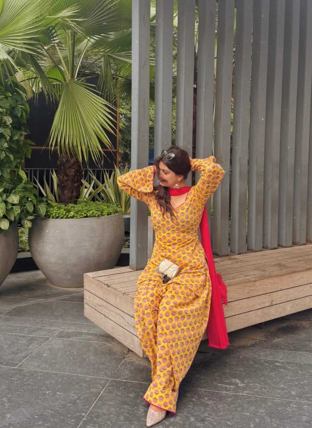 Cotton Printed Suit 9350