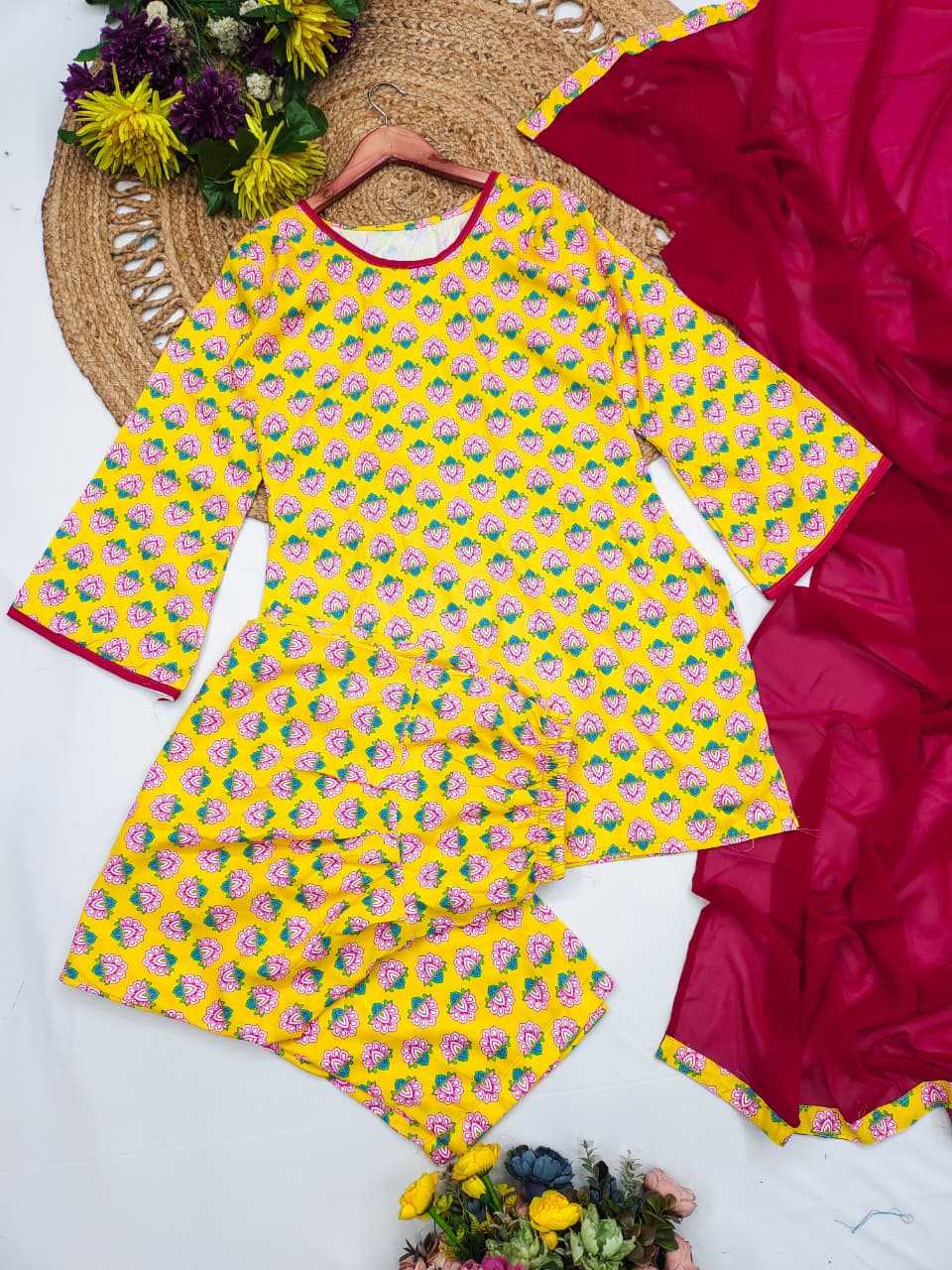 Cotton Printed Suit 9350