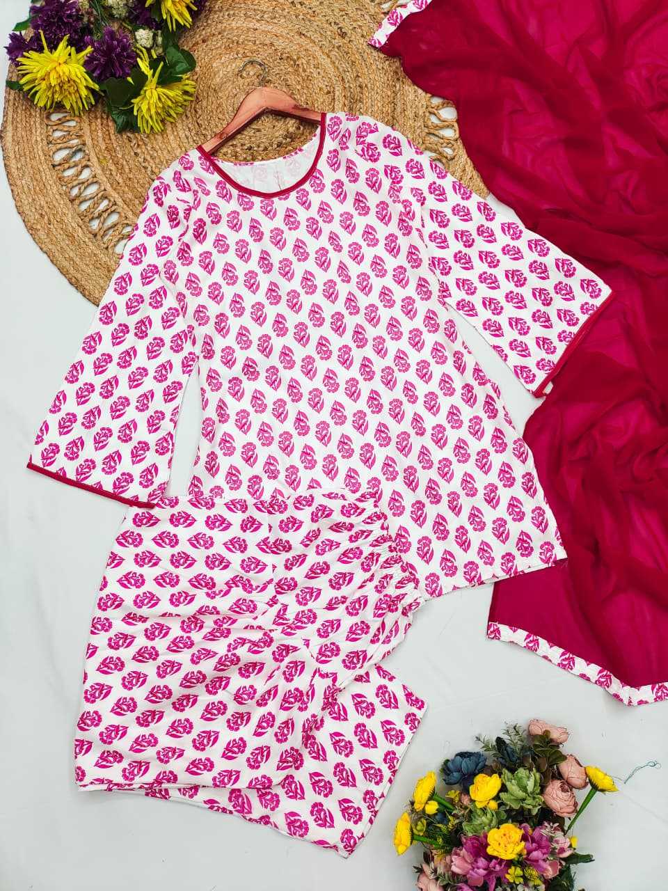 Cotton Printed Suit 9350
