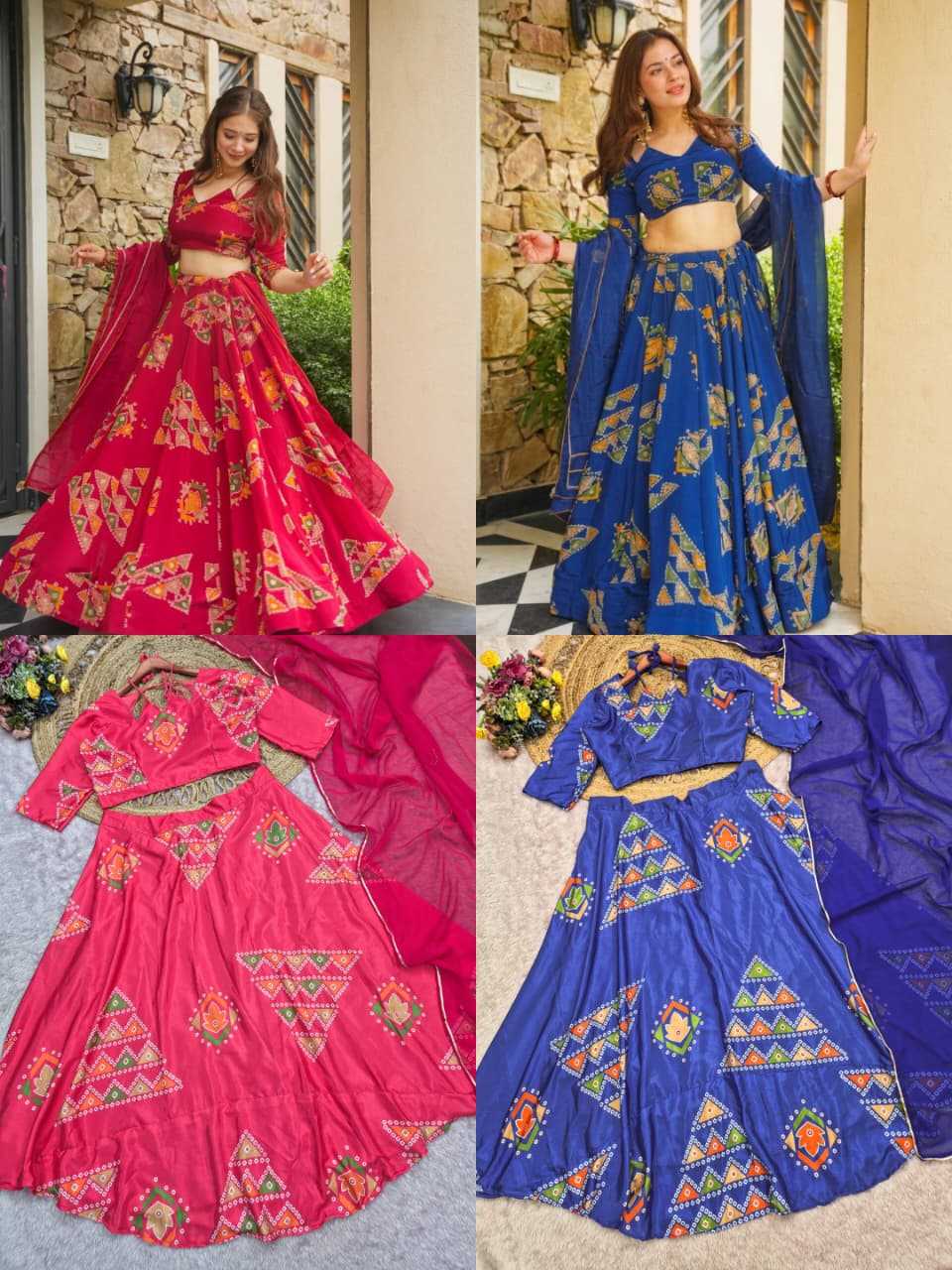 Crepe Silk Lehenga