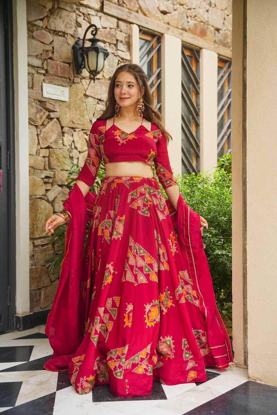 Crepe Silk Lehenga
