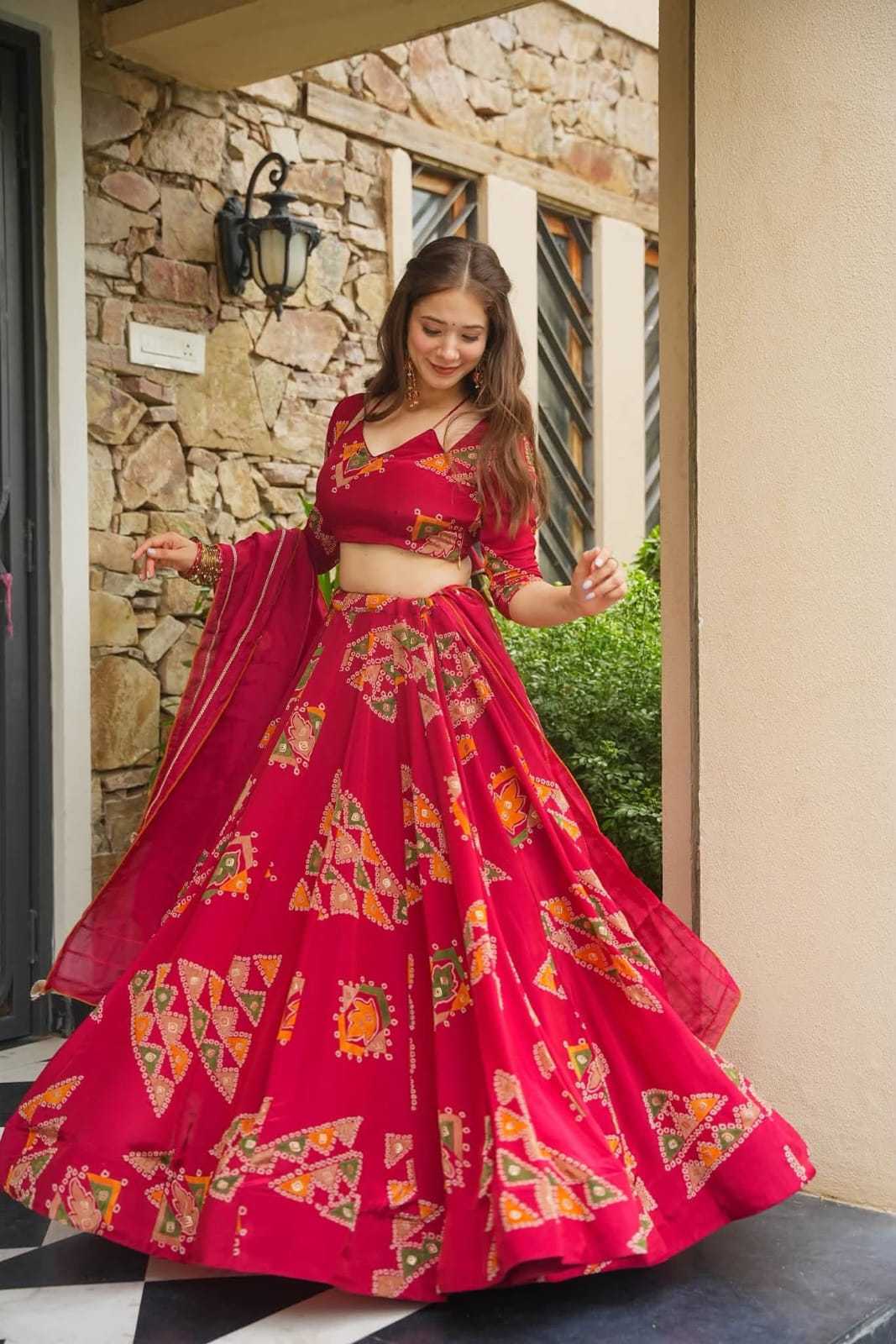 Crepe Silk Lehenga
