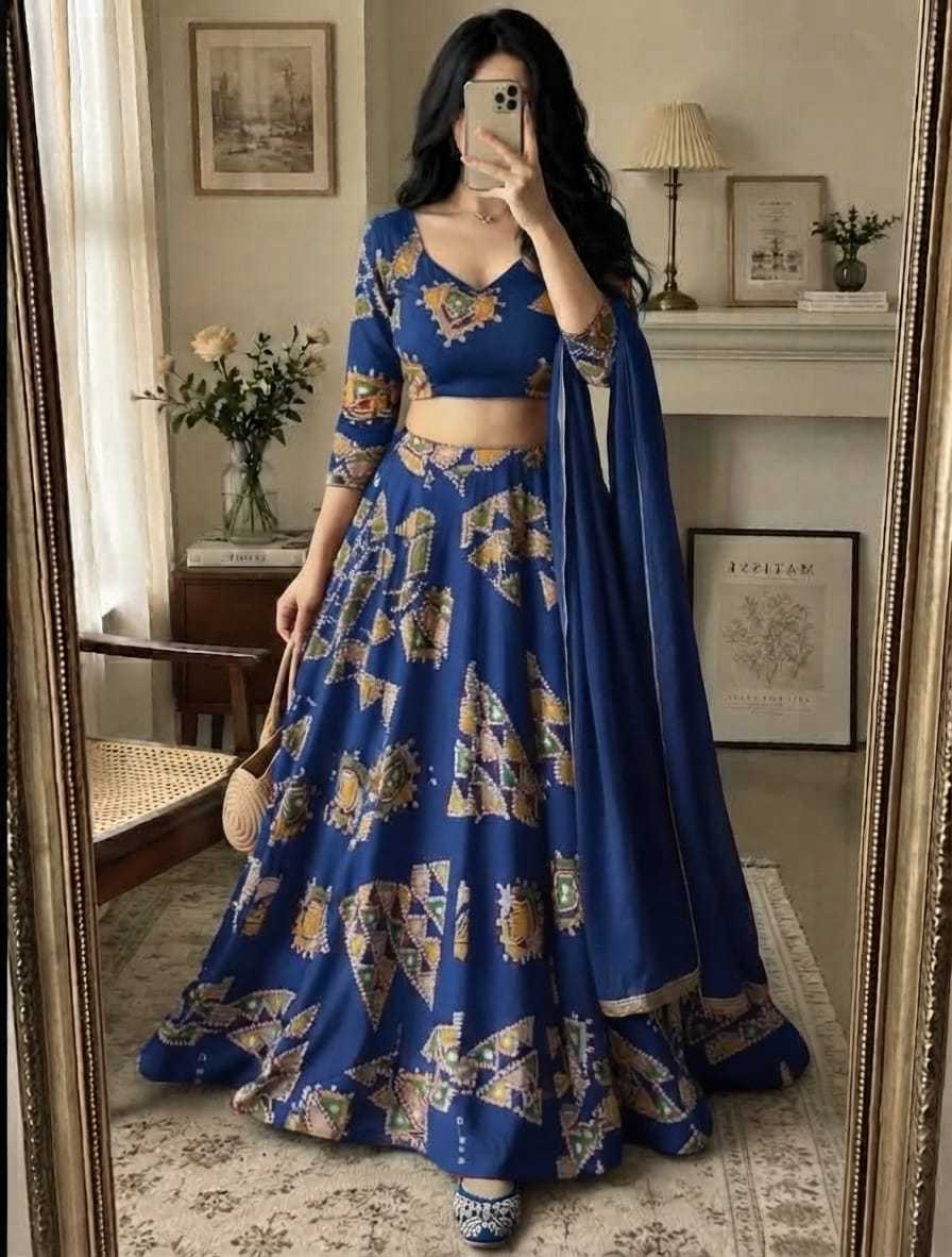 Crepe Silk Lehenga