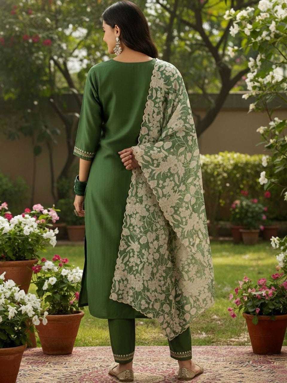 Viscose Embroidery Suit