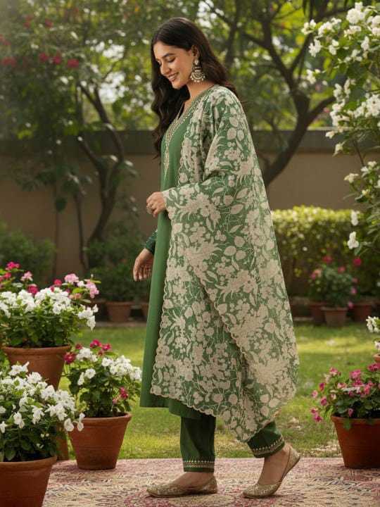 Viscose Embroidery Suit