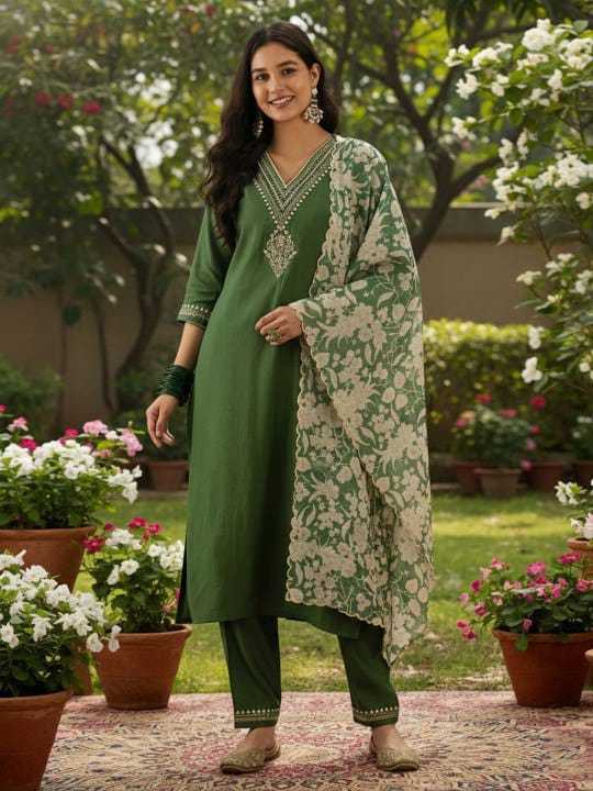 Viscose Embroidery Suit
