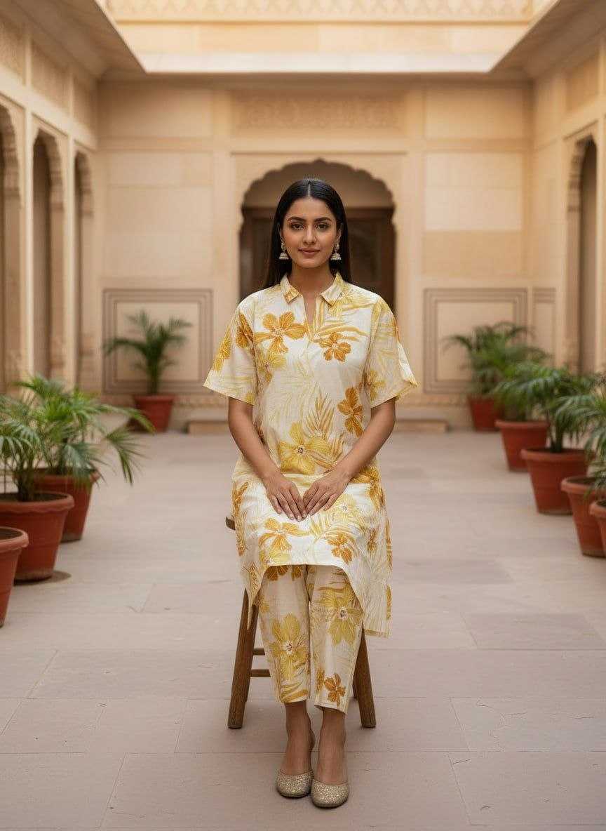 Vichitra Silk Printed Suit