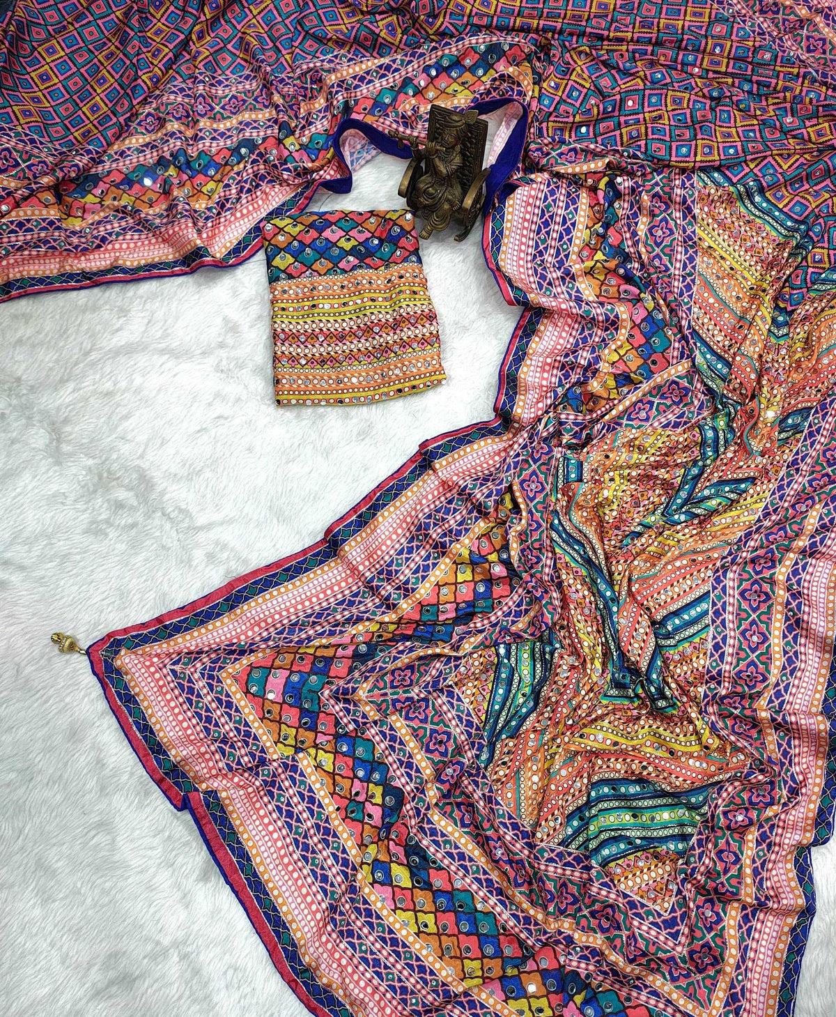 Chinon Printed Saree