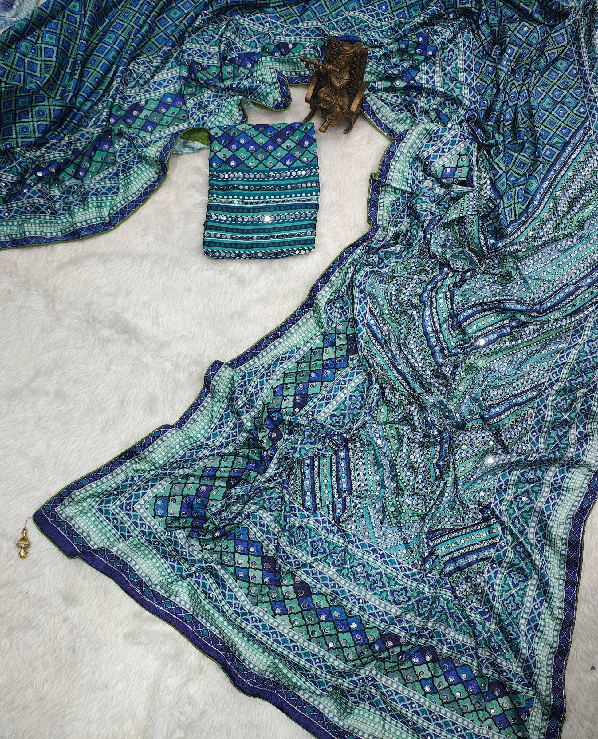 Chinon Printed Saree