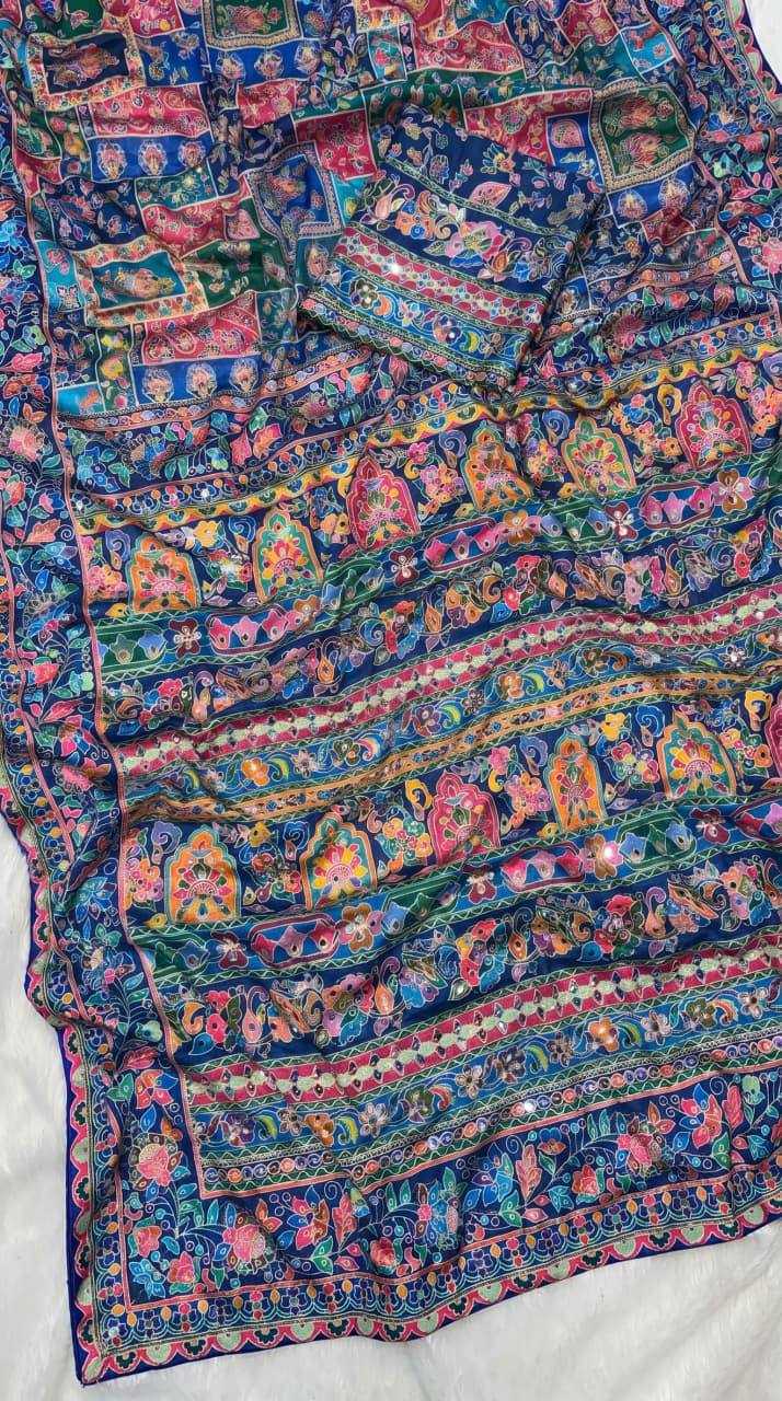 Chinon Printed Saree