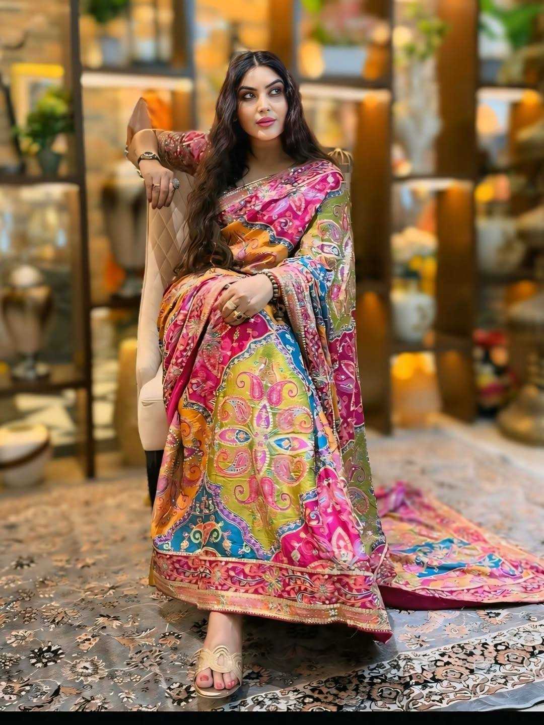 Chinon Printed Saree