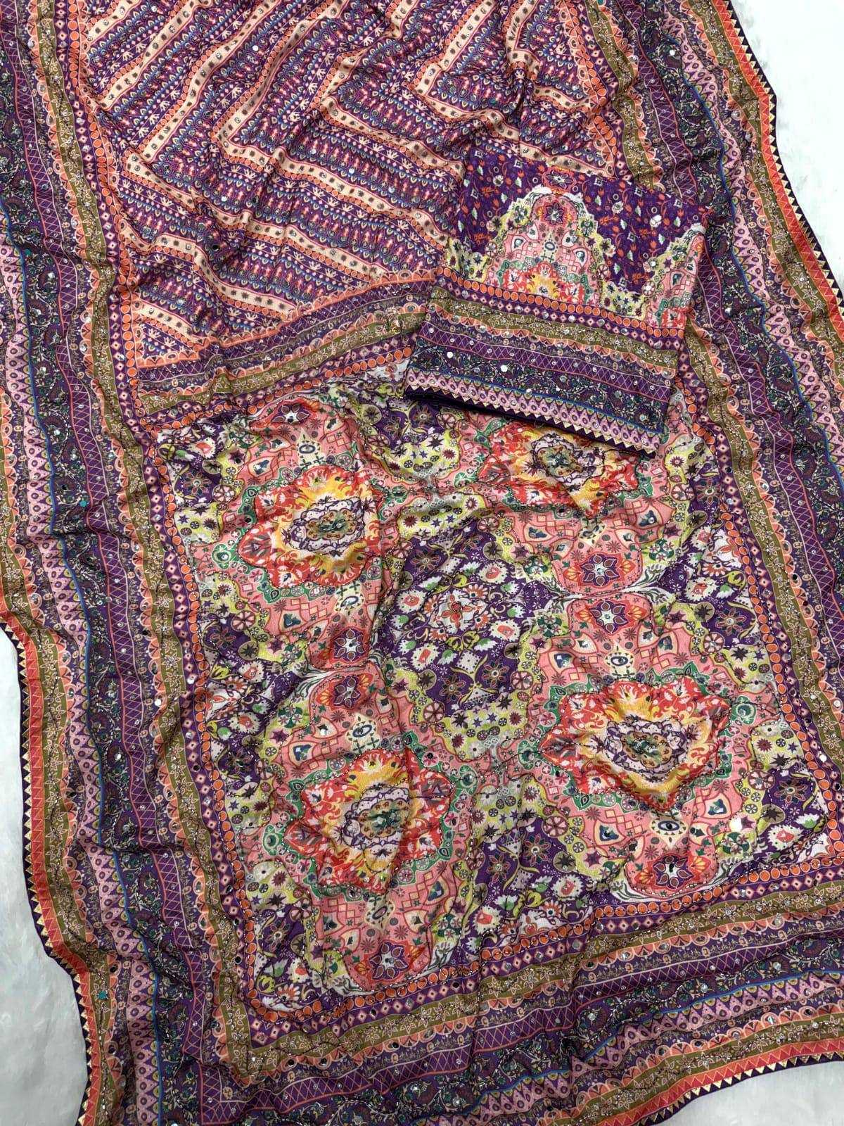 Chinon Silk Designer Saree