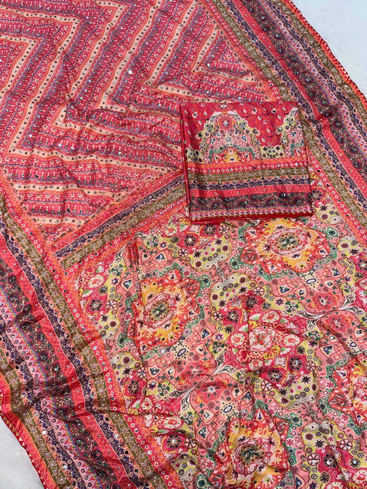 Chinon Silk Designer Saree