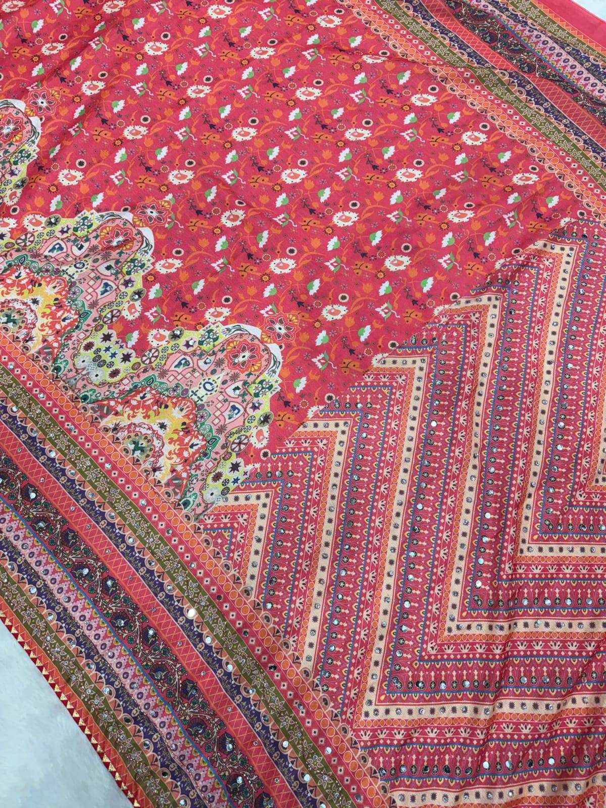 Chinon Silk Designer Saree
