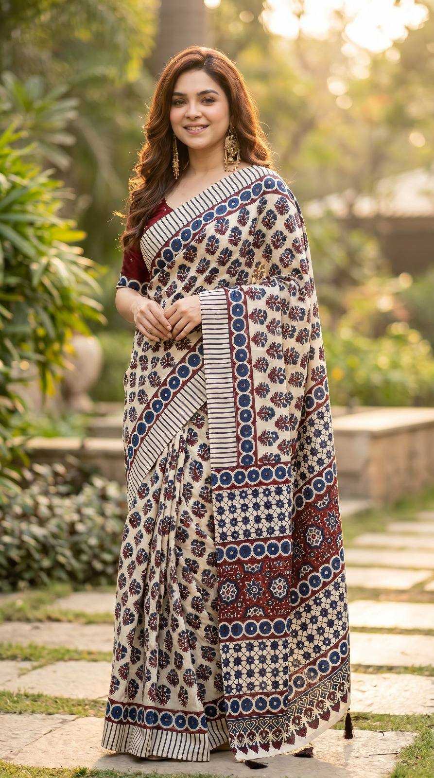 Chinon Printed Saree