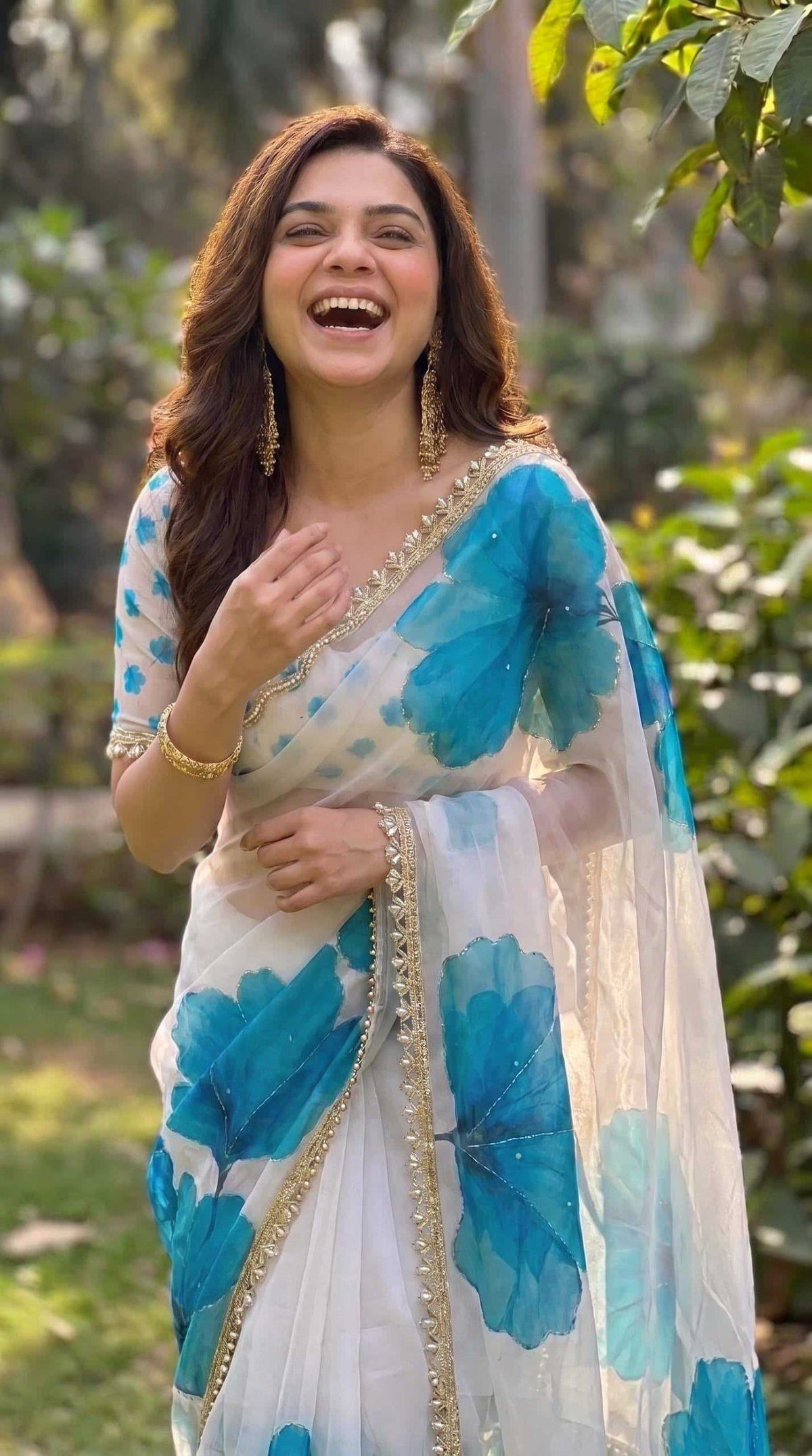 Georgette Printed Saree 4519