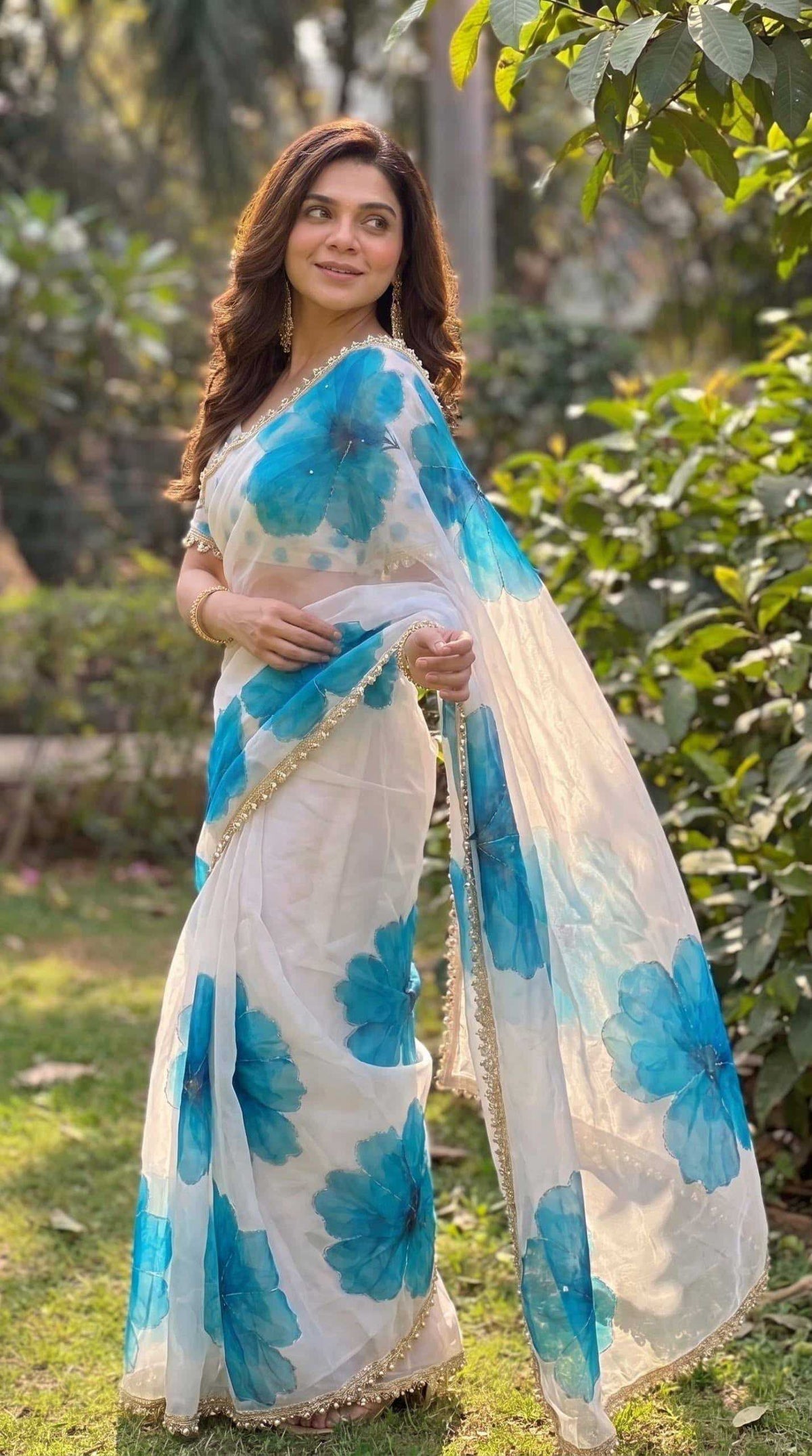 Georgette Printed Saree 4519