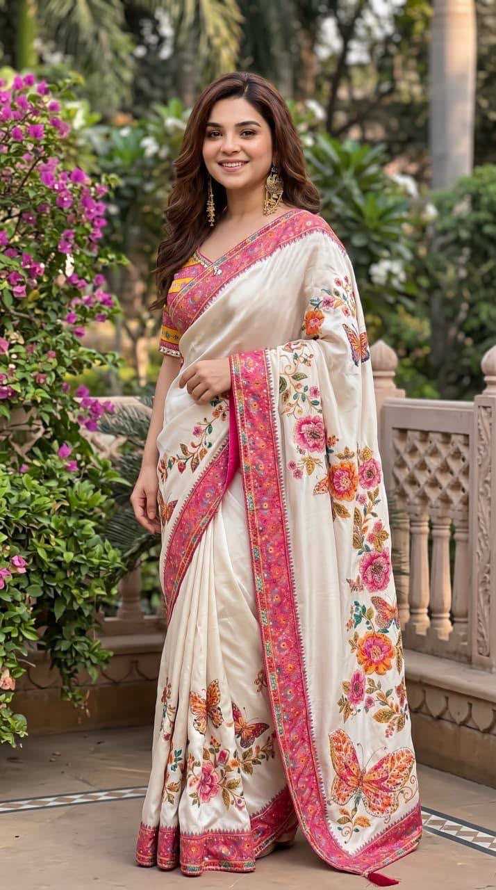 Chinon Silk Designer Saree 4525