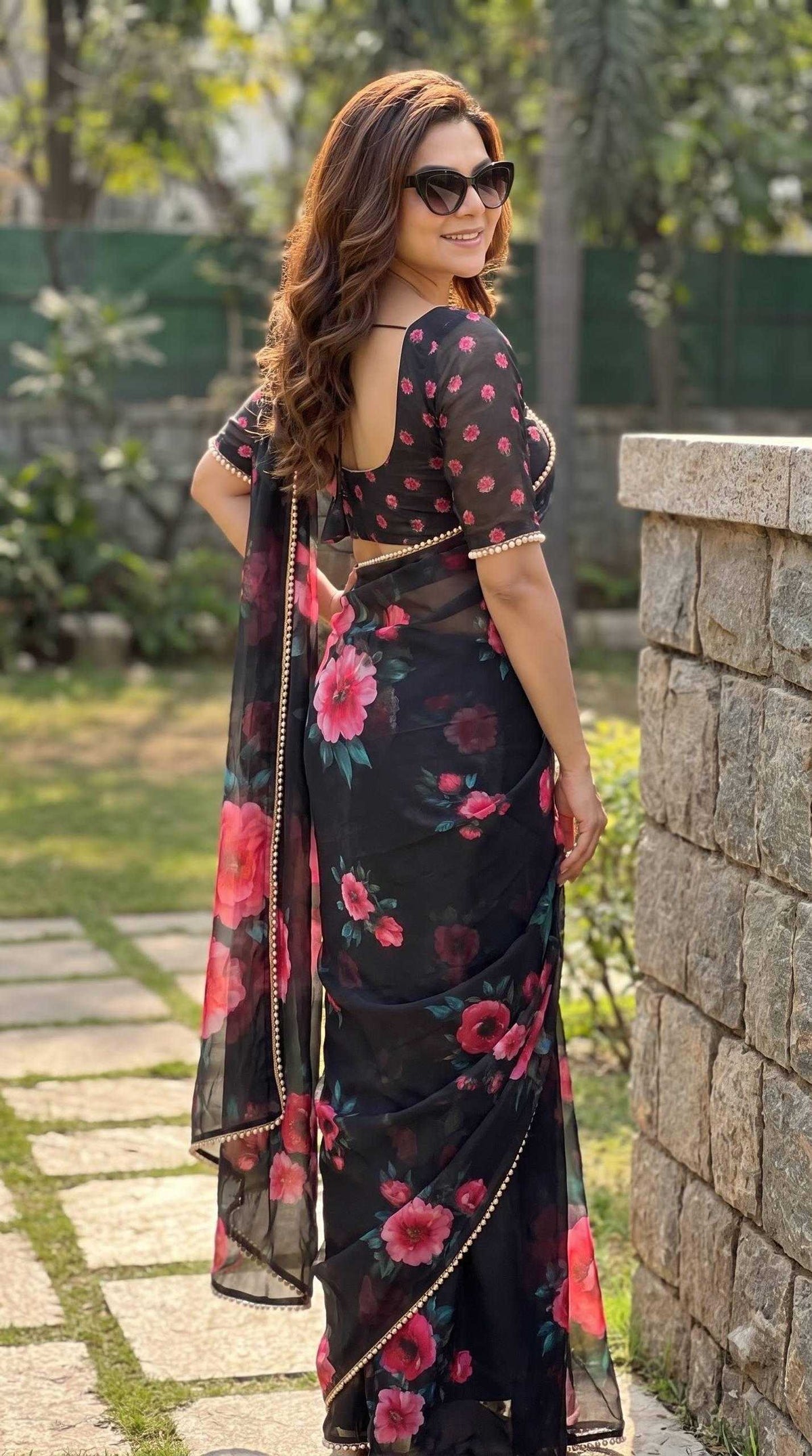 Georgette Printed Saree 4533
