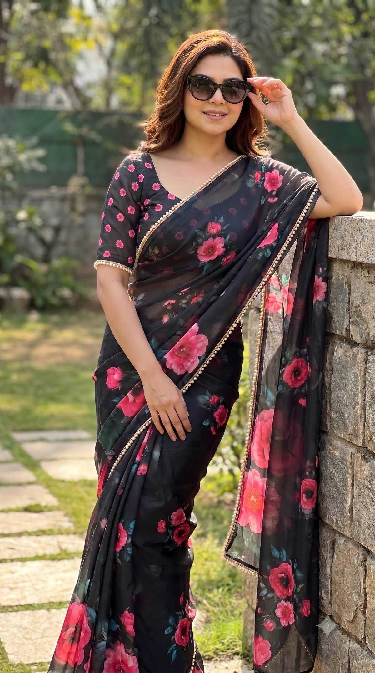 Georgette Printed Saree 4533