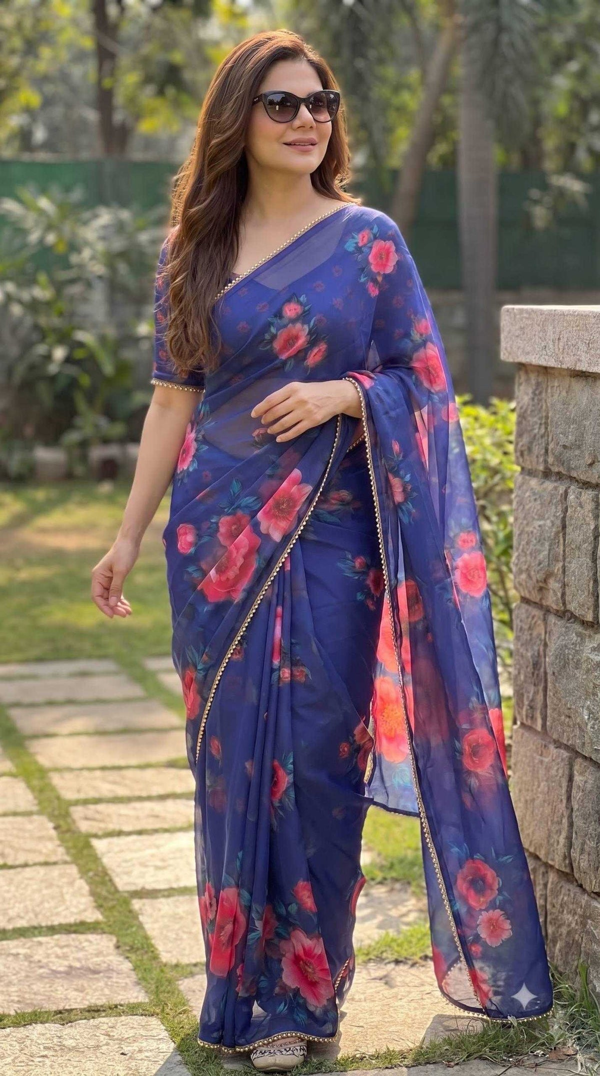Georgette Printed Saree 4533