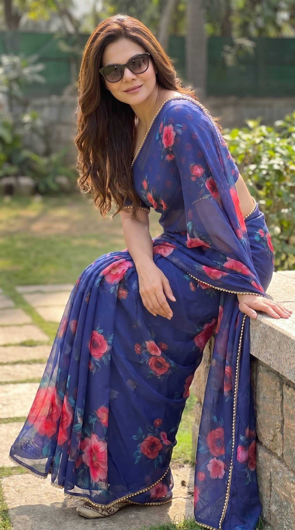 Georgette Printed Saree 4533