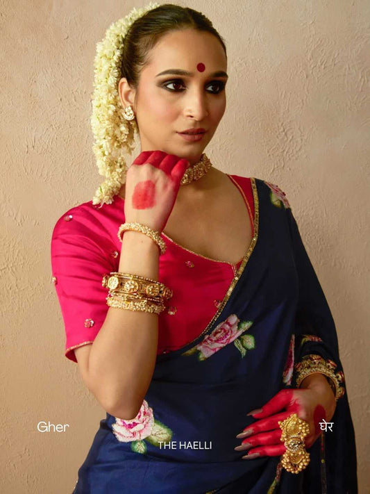 Chinon Silk Designer Saree 4535