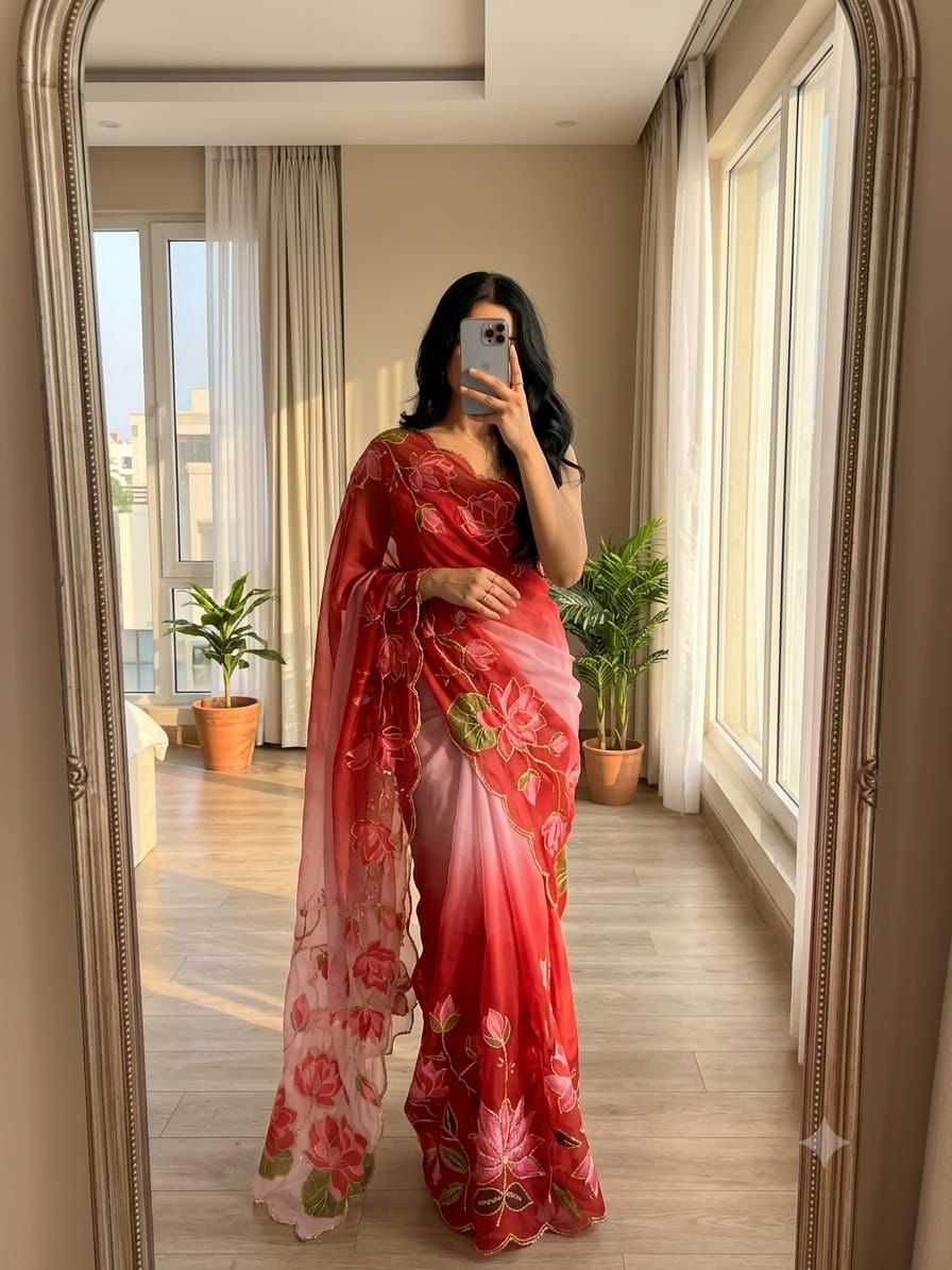 Georgette Printed Saree 4536