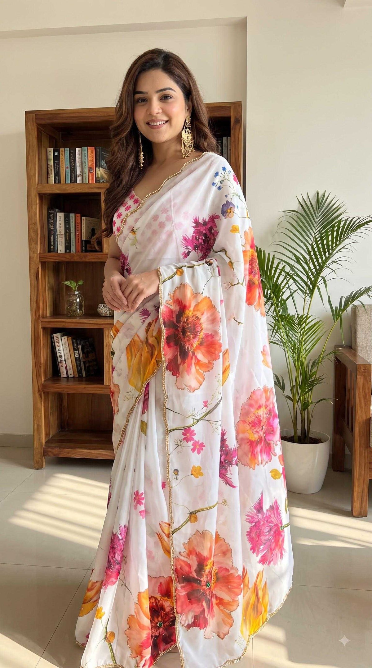 Georgette Designer Saree 4537