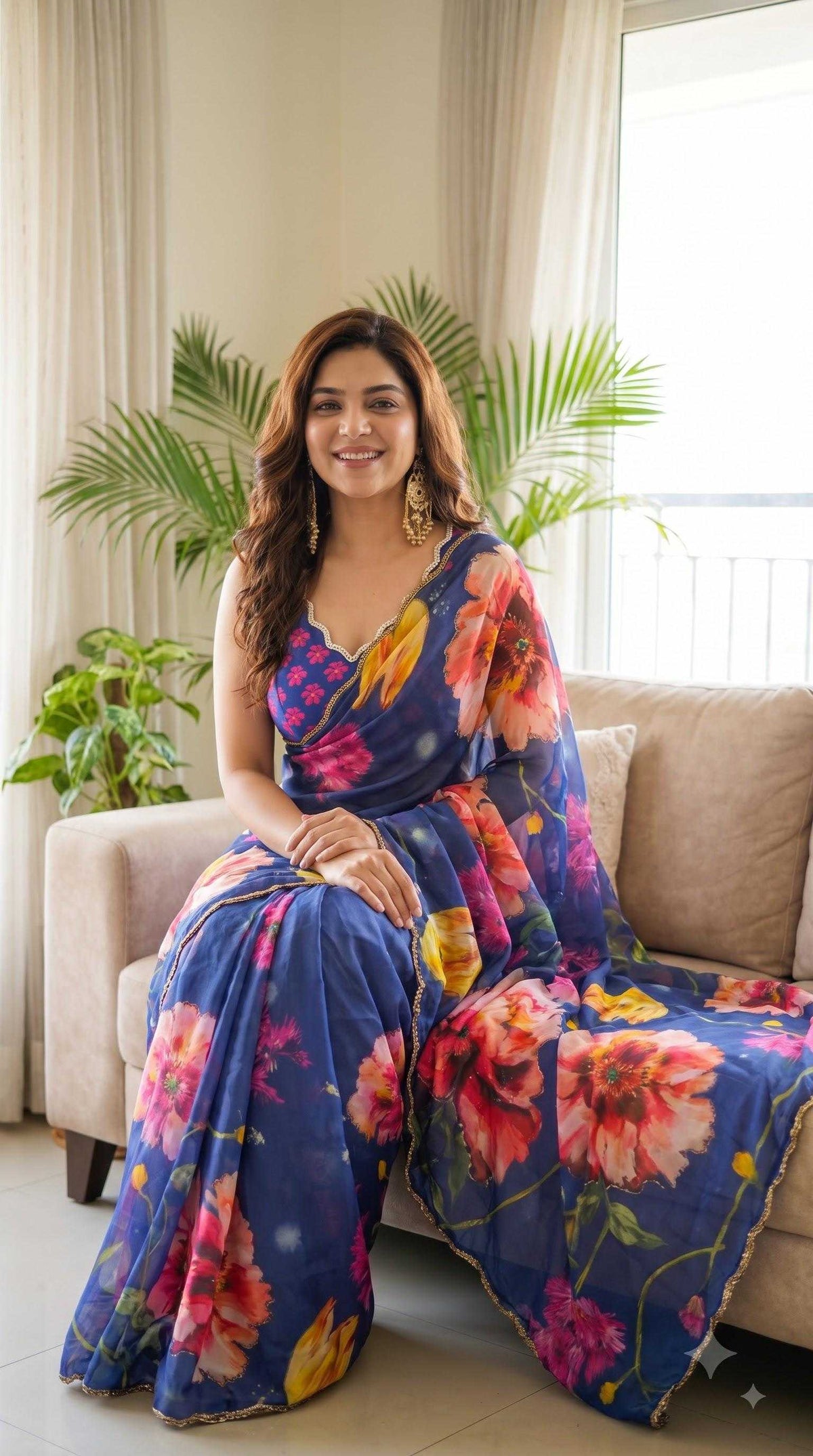 Georgette Designer Saree 4537