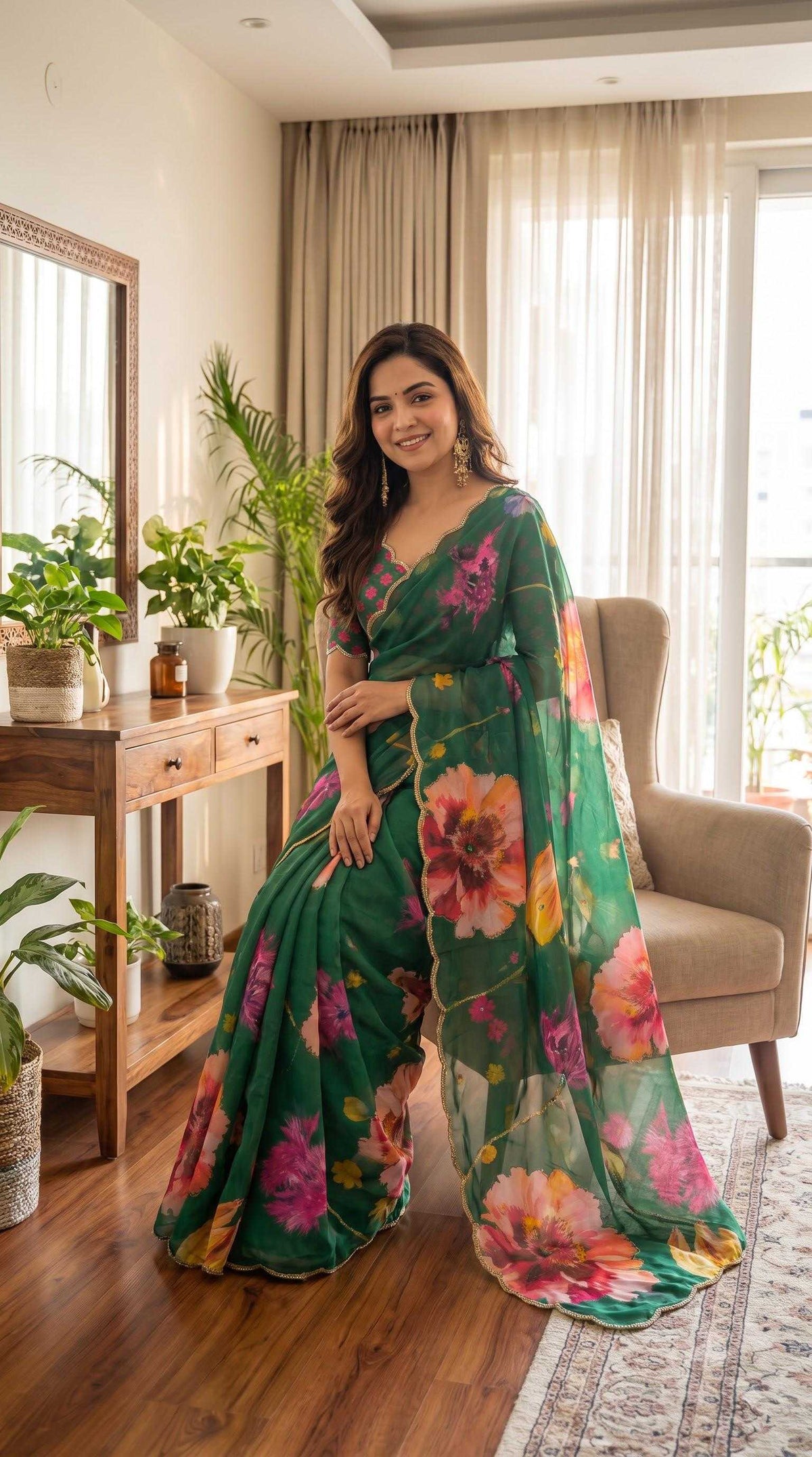 Georgette Designer Saree 4537