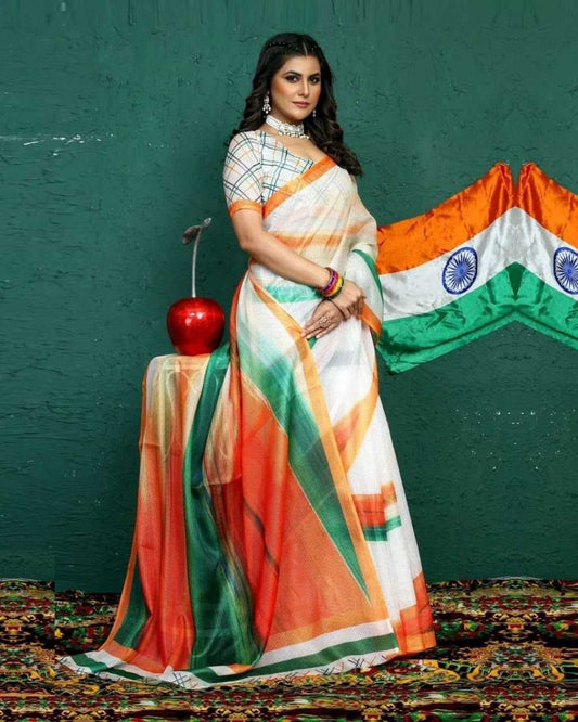 Linen Designer Saree JT-138628