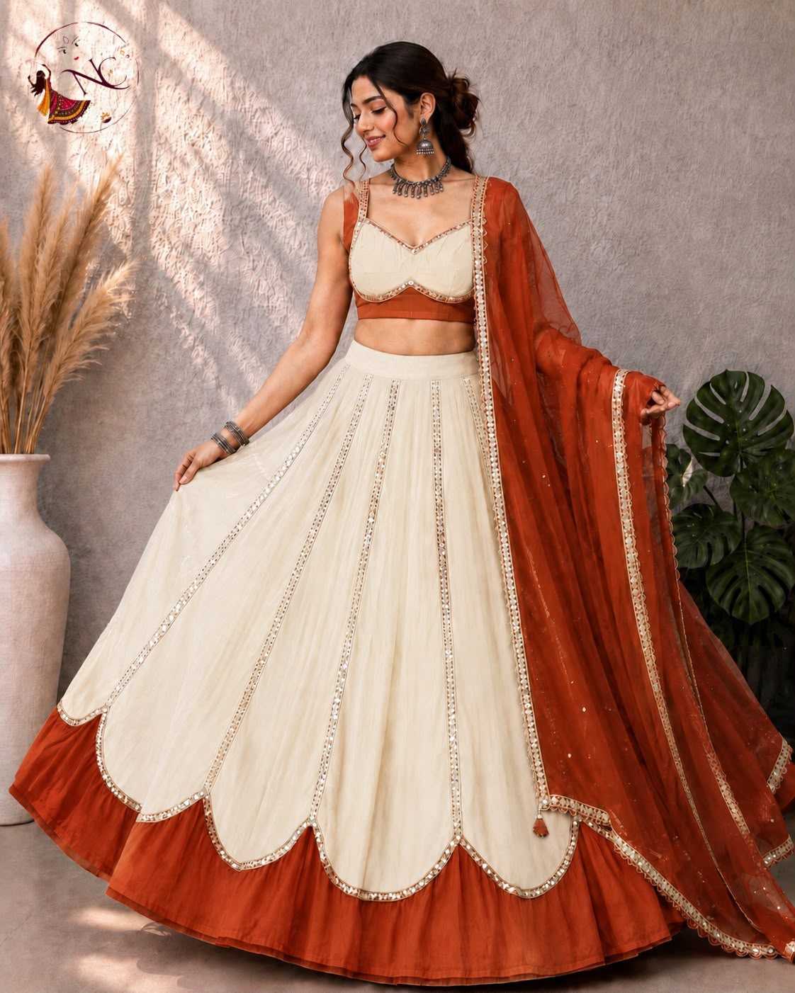 Heavy Roman Silk Wedding Lehenga