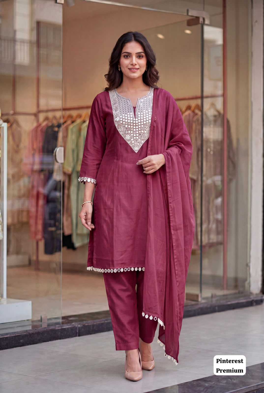 Rangoli Silk Embroidery Suit