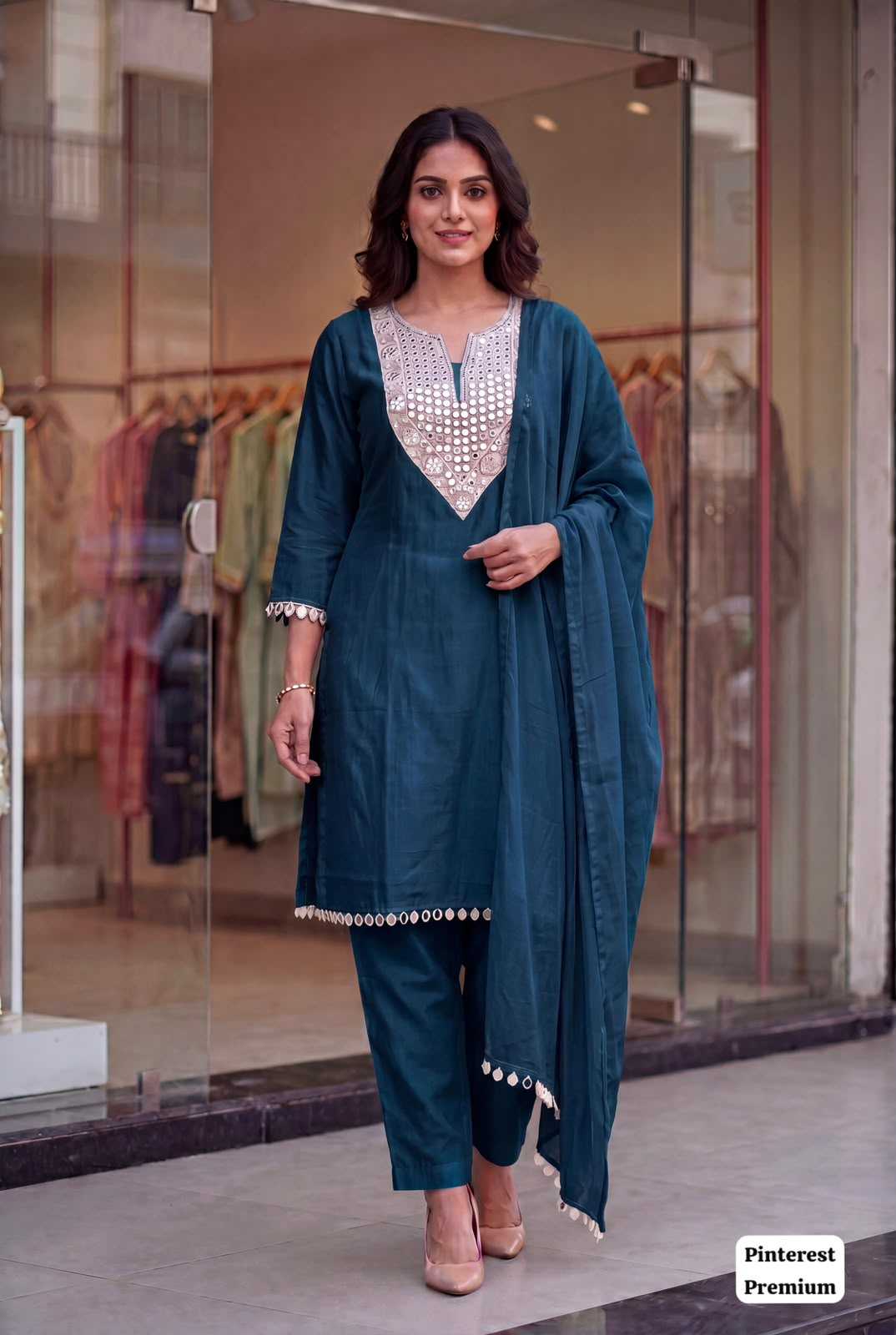 Rangoli Silk Embroidery Suit