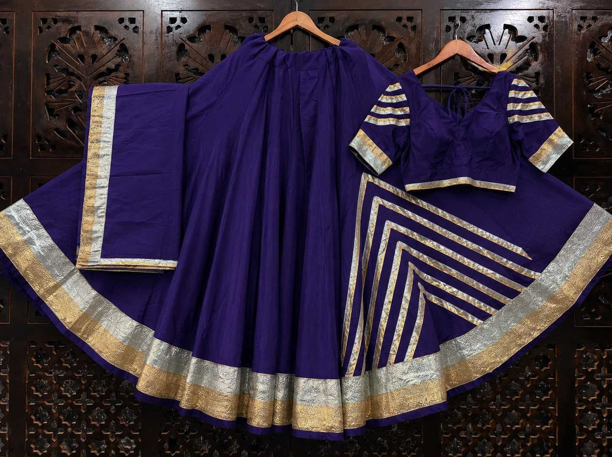 Raas Silk Cotton Designer Lehenga